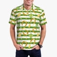 thumbnail image 3 of Rocae Watercolor St Patrick Day for Men's Short Sleeve Polo Shirt, Quick Drying Performance Moisture Wicking Sports Men's Golf Shirt Small, 3 of 9
