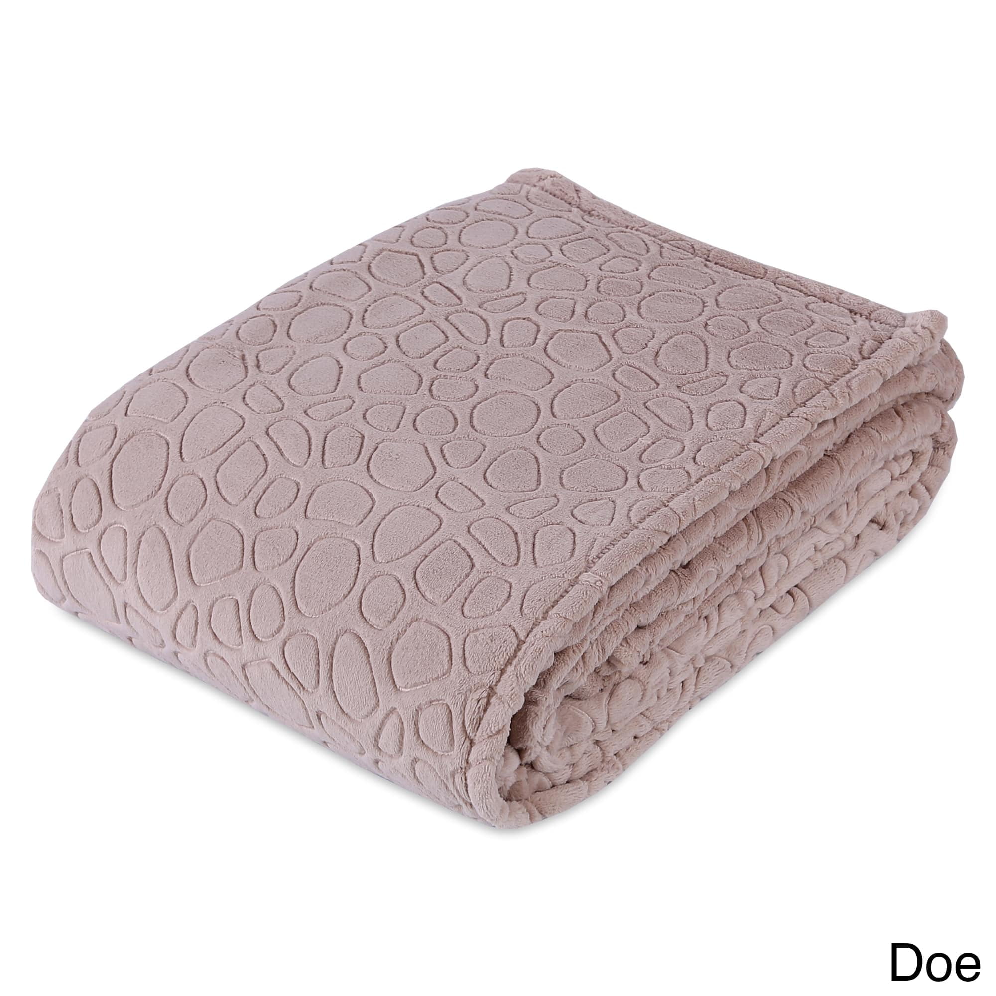 Berkshire Blanket PrimaLush Embossed Pebbles Blanket Walmart