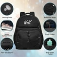 thumbnail image 4 of WOLT Black Bowling Ball Bag 2Ball Bowling Backpack with Protective Foam Padded & Shoe Compartment, 4 of 7
