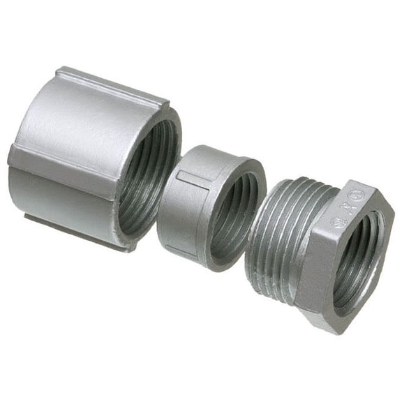Arlington 204, Conduit Coupling, 1-1/2In 3-Piece Coup., 1 PC