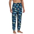 thumbnail image 4 of Kdxio Cartoon Surfer Sharks Pattern Joggers,Sweatpants for Men with Pockets-Large, 4 of 5