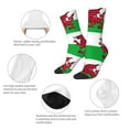 thumbnail image 4 of Women Colorful Crew Socks Welsh Flag Novelty Fun Socks For Mens, 4 of 7