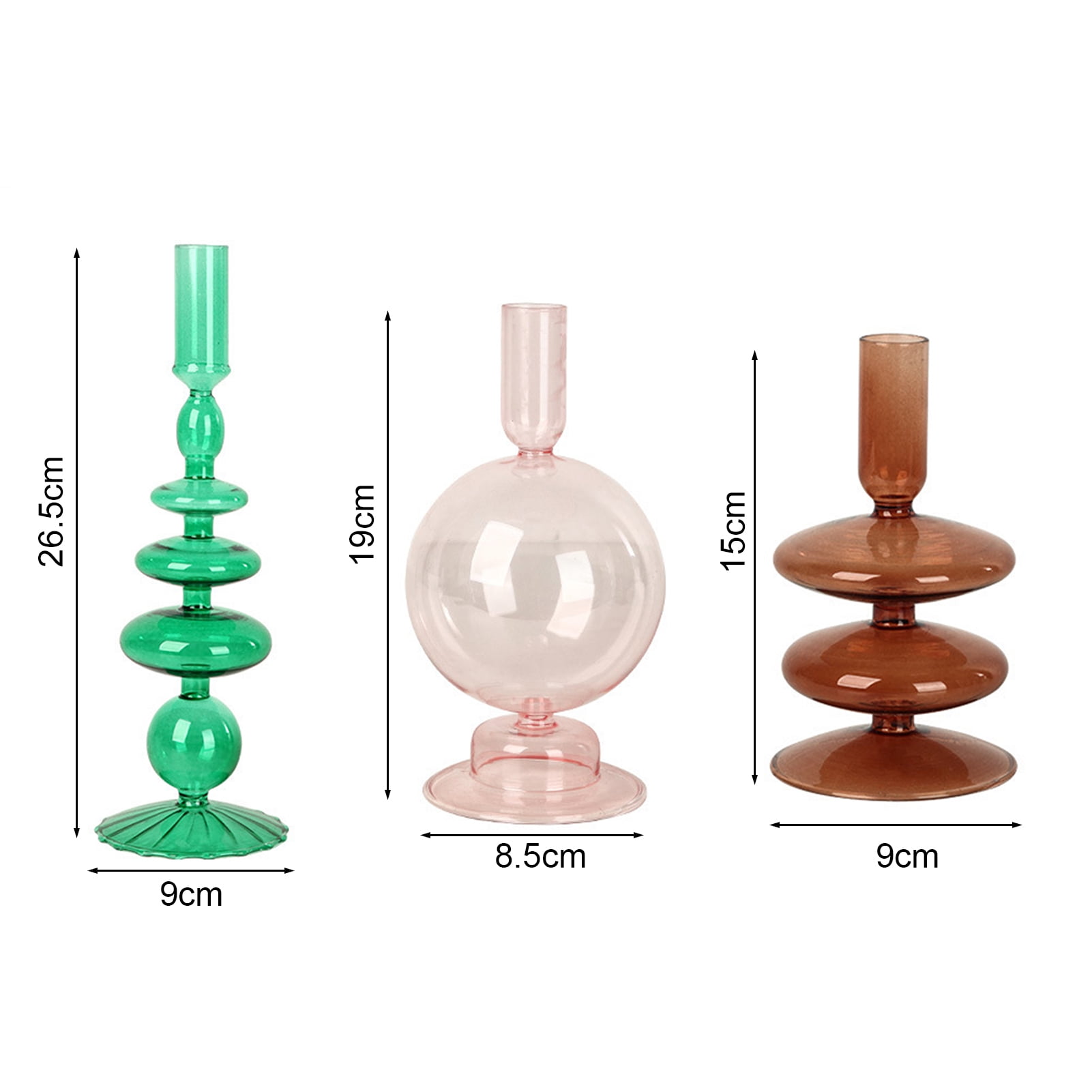 Candle Holders European Unique Holder Sleeve Glass Romantic Elegant Veins  Room Decor Minimalist Nature Portavelas Table Decoration Items From 52,6 €