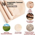 thumbnail image 4 of ELW Vegetable Tanned Leather 8-9 Oz. 3.2-3.6mm Thickness  Pre-Cut 8"x48"  Tooling Leather Cowhide - Full Grain Leather Good for Crafting, Saddlery, Home Decor, Holsters, Knife Sheaths, Stamping, 4 of 9