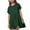 A-Green, variant on Jinhomg Girls Cue Summer Dresses Fashion Patchwork Pleated Dress Casual Loose Short Sleeve Crew Neck A Line Beach Boho Mini Dress 2025 Cute Gifts Fall Saving Green 9 Years