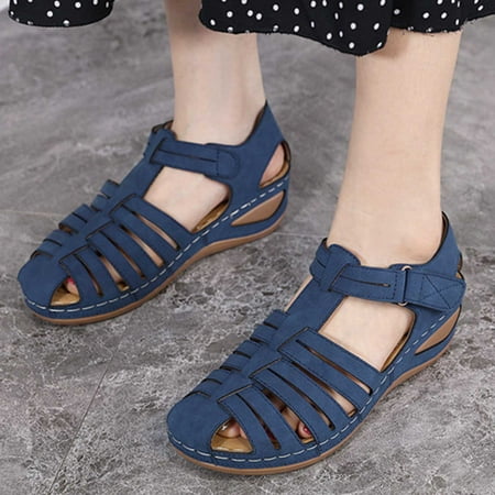 

Pejock Summer Sandals Savings Clearance 2023! Closed Toe Platform Wedge Sandals for Women Women s Sandals with Arch Support Casual Comfortable Wedge Sandals