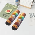 thumbnail image 7 of Fuzoiu Rainbow Lamb Breakfast Print Adult Socks, Crew Moisture-wicking Socks, Unisex Cushion Crew Socks,Casual Sports Ankle Socks, 7 of 7