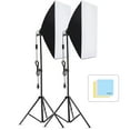 thumbnail image 1 of Andoer-2 Andoer Dual Softbox Lighting Kit with 2 Adjustable Tripods for Studio Photography, 50x70cm Softboxes, 210° Rotation, E27 Socket, No Bulbs Included, 1 of 6