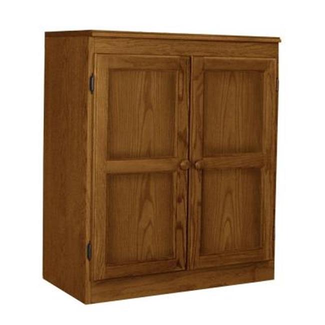 Multiuse Storage Dry Oak Finish 2 Shelves