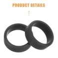 thumbnail image 3 of FUTUREORYY 10Pcs Flexible Black Silicone Rings Comfortable Sports Rings for Outdoor Activities, 3 of 5