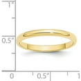 thumbnail image 3 of Avariah Diamonds Solid 10k Yellow Gold 2.7mm Half Round Wedding Band Size 8 - Ring Size 8.0, 3 of 6