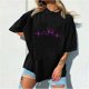 thumbnail image 2 of Camiseta informal de manga corta con cuello redondo y estampado para mujer Pompotops  hkajfhjk461492, 2 of 4