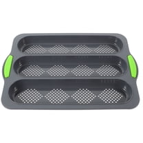 HONMEET Nonstick Baking Pans 1Pack Silicone Bread Loaf Pan Shape Green 33X23.5in