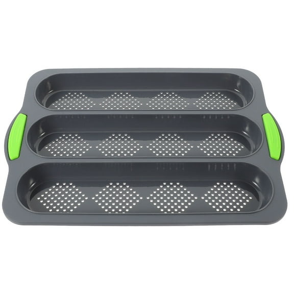 HONMEET Nonstick Baking Pans 1Pack Silicone Bread Loaf Pan Shape Green 33X23.5in