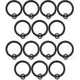 thumbnail image 4 of Urbanest Curtain Rings with Eyelets, 1.5" Inner Diameter, Set of 14 - Black, 4 of 6