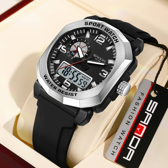 Men's Watch Waterproof Digital Sport Watch Military Digital Watches for men Alarm Back Light Classic Large face Watch