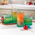 thumbnail image 2 of Vasos para beber Lumkit acanalados de 240 ml y 350 ml, 8 unidades, verdes, 2 of 7