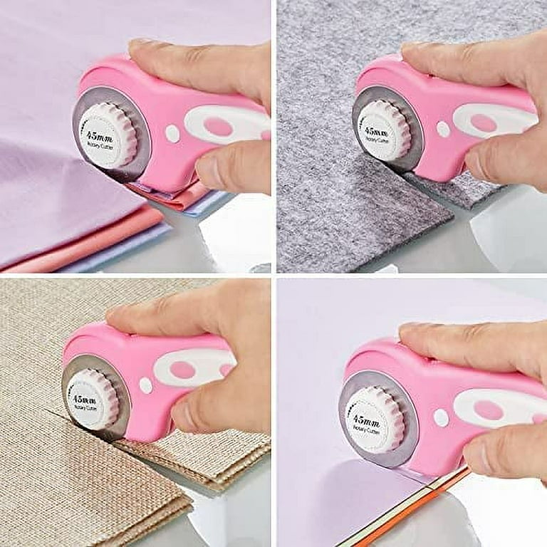 45mm Rotary Cutter with 5pcs Blades For Sewing Quilting Fabric and