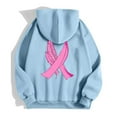 thumbnail image 6 of Shadoumai Womens Zip Up Hoodie Cancer Awareness Pullover Long Sleeve Casual Athletic Sweatshirt With Pocket Drawstring Fall Winter Jackets, 6 of 6