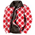 thumbnail image 2 of Puntoco Chaqueta Informal De Algodón Holgada Con Cremallera Y Bolsillos Con Costuras Laterales Gruesas Y Estampado Para Hombre, 2 of 9