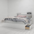 thumbnail image 6 of Nexera Aura Storage Bed and Headboard, White, 6 of 11
