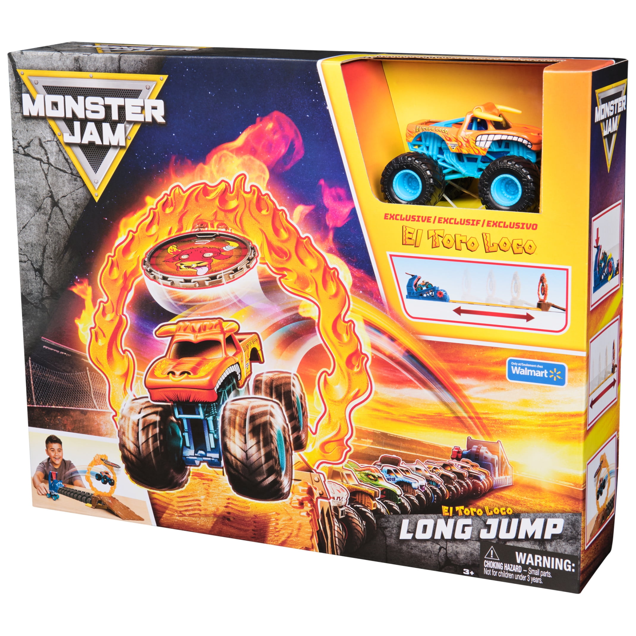 Monster Jam El Toro Loco Long Jump Playset with Exclusive Monster Truck (Walmart Exclusive)