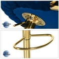 thumbnail image 2 of Dextrus Swivel Velvet Bar Stools Set of 2, Adjustable Height Counter Stools, Navy Blue, 2 of 8