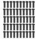 thumbnail image 2 of 50 Unids shamjiam MTB Road Bike Spoke Nipples Spoke Cover Rueda Spoke Pezones Decoración Durable Spoke Caps para Mountain Bike BMX Negro 14mm Niples para radios de bicicleta, 2 of 7