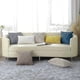thumbnail image 5 of Set Of 2 Faux Fur Cushion Covers 45x45 Cm, Decorative Soft Plush Fluffy Velvet Cushion Cover 18x18 Inch,square Boho Neutral,for Sofa,white, 5 of 5