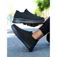 thumbnail image 5 of XIMIN Men's Knit Sock Sneakers Slip-on Walking Shoe Flat Pull-on Workout Lightweight Breathable Trainer Comfortable Fashion Sneakers Tennis Gym Sneakers, 5 of 7