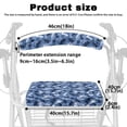 thumbnail image 6 of HELLHERO Stain Proof Walker Rollator Seat Back Cover Seat & Back Covers & Blue Camouflage Stretchable Material for Elderly Adults Fits Rollators, 6 of 7