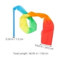 thumbnail image 6 of WRISTBIQUE Assorted Color Sports Ribbons for Kids Gymnastics and Dance Performance Props, PVC and Imitation Silk, 2 Pieces, 6 of 7