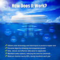 thumbnail image 4 of Pool Cleaning Device   | Keep Pool Water Crystal Clear | Solar Powered Up to 35,000 Gal | Long Lasting LED RGB Floating Light |  for Fresh and Salt Water Pools & Spas, 4 of 10