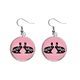 thumbnail image 1 of Conejo negro animal silueta natural Pendientes pendientes de plata colgantes joyas señora Unbranded M, 1 of 3