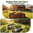 thumbnail image 6 of Galvanized Raised Garden Bed Outdoor, Large 4x2x1ft Metal Planter Box for Vegetables, Fruits, Flowers, Easy Assembly with Wing Nuts, Durable and Rust-Resistant Silver Raised Planter, 6 of 6