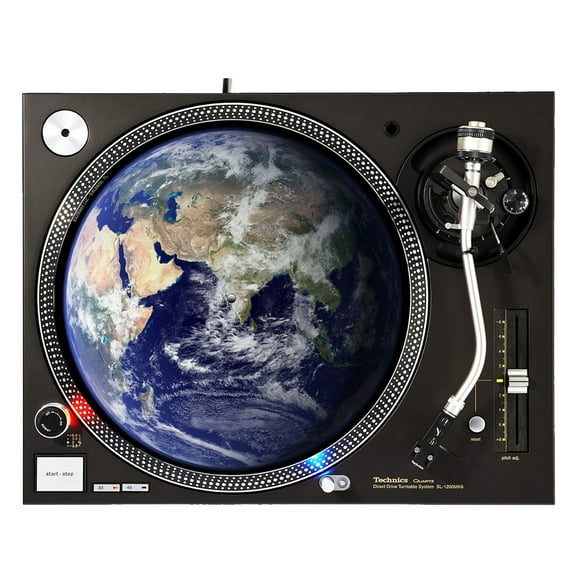 KuzmarK™ 12" DJ Turntable Slipmat - Blue Earth