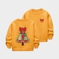 thumbnail image 6 of NAISIBABY Girls Christmas Sweatshirt, Crewneck Long Sleeve Fleece Lined Kids Fashion Festival Tops Orange 2T, 6 of 7