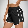 thumbnail image 5 of Women's Shorts Elastic Waist Loose Solid Color Shorts Thin Casual Shorts Sports Wearable Shorts Elastic Waist, 5 of 8