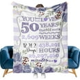 thumbnail image 1 of LHSHID 70th Birthday Gifts for Women Gifts for 70 Year Old Womens Blanket 70th Birthday Decorations Gifts Ideas for Her Wife Sister Mom Grandmother Friends 60x80in, 1 of 6