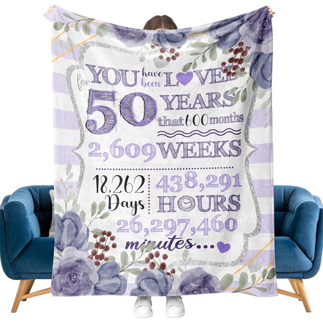 LHSHID 70th Birthday Gifts for Women Gifts for 70 Year Old Womens Blanket 70th Birthday Decorations Gifts Ideas for Her Wife Sister Mom Grandmother Friends 30x40in