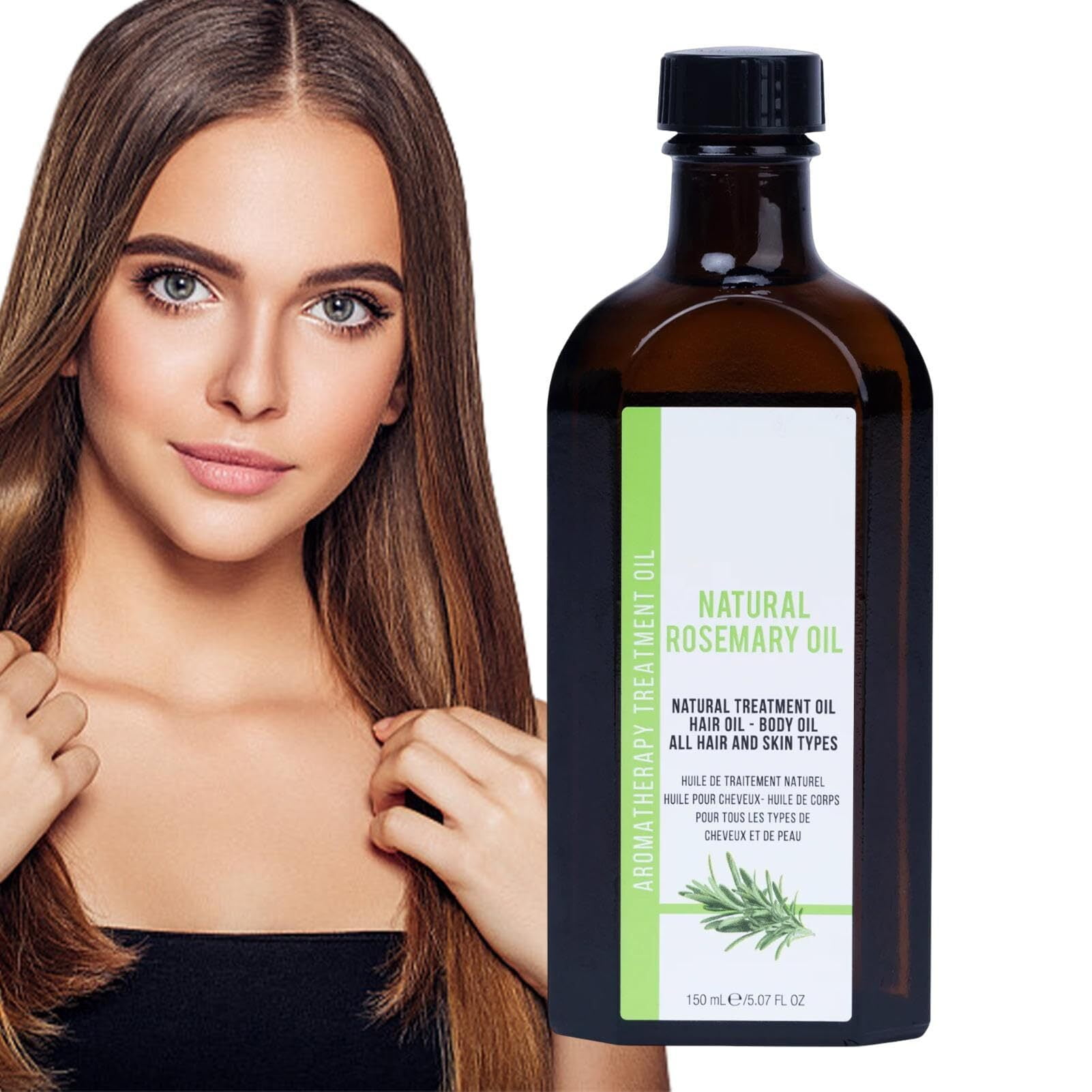 Natural Rosemary Oil for Hair Growth 150ml, Natural diluted Rosemary
