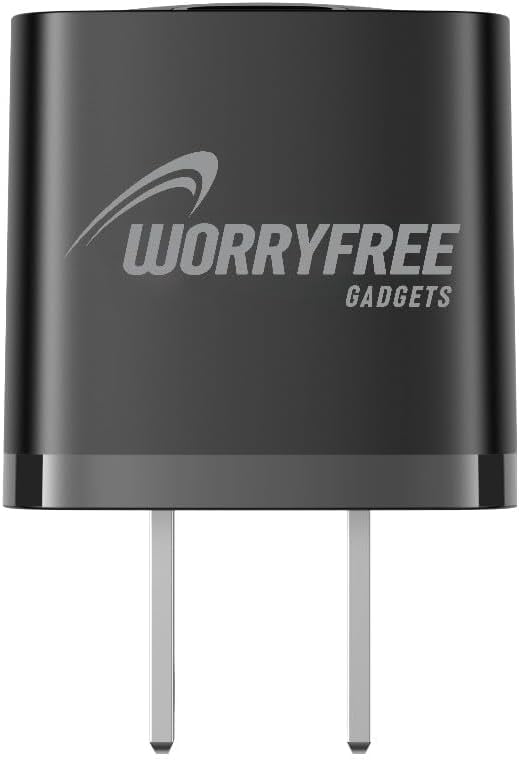 Worryfree Gadgets Qi2 3-In-1 Wireless Charging Station, 33w Travel Charger, Black