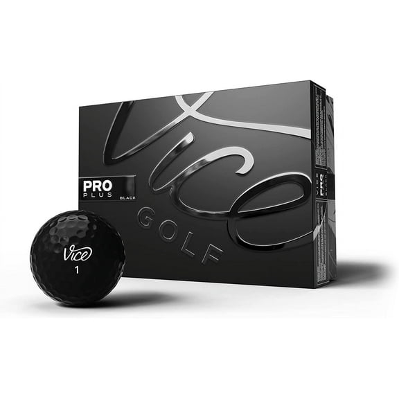 Vice Golf Limited Edition Pro Plus Golf Balls Black