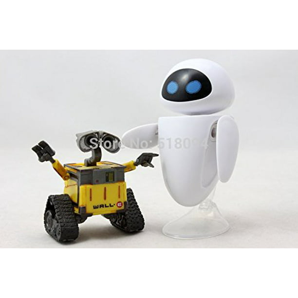 Wall-E Robot (6cm 2pcs/set) E & EVE PVC Action Figure Collection Model Toys - Walmart.com