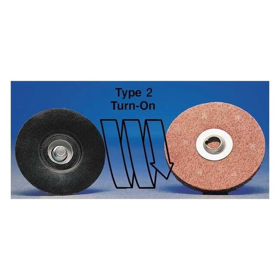 Merit Quick-Change Sanding Disc,3 in Dia,TS 08834163282