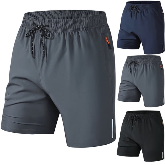 Goodtrade8 Mens Dry Fit Athletic Shorts Workout Pockets Short Pants Running,Summer Elastic Waist Moisture Wicking Drawstring Shorts for Men Stretch,Size 30