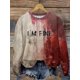 thumbnail image 3 of Harajuku 3D Horror Halloween Print Sweatshirts Red Bloody Patterns Graphic Round Neck Hoodies Women Fashion Clothing Sweatshirt, 3 of 5