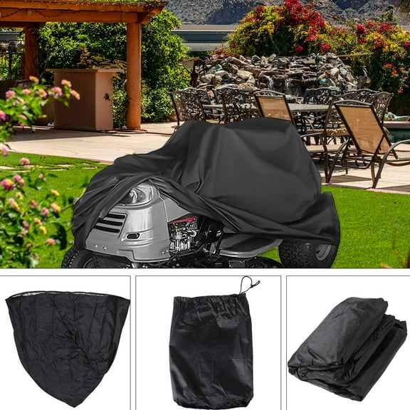 GARVALON 1Pack Lawn Mower Covers in Black for Outdoor Equipment and Travel