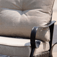 thumbnail image 7 of Direct Wicker 2-Piece Outdoor Wicker Rocking Chair for Patio, Porch w/ Steel Frame, Weather-Resistant Cushions - Brown, 7 of 7