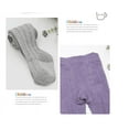 thumbnail image 5 of Children's Fashion Stockings Monochrome Knitted Leggings Stretch Slim Pantyhose, 5 of 6
